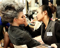 化妆学员实操练习